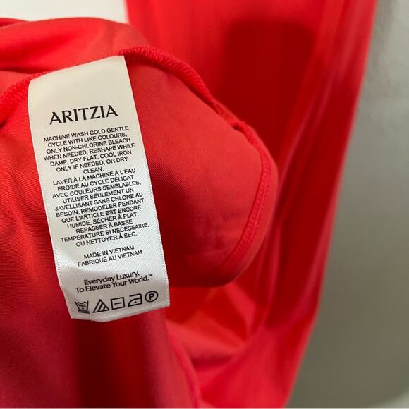 Aritzia Babaton Statuette Dress Off the Shoulder Drapey Jersey Maxi Dress Size M - Picture 9 of 11